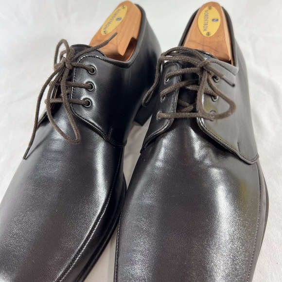 BALLY Brenzo Brown Leather Lace Up Dress Shoes Made in Switzerland Marked as 7US - Picture 6 of 14